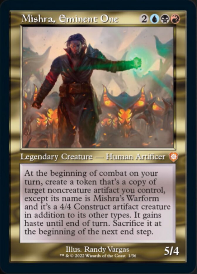 Mishra, Eminent One (001) (Retro) [The Brothers' War Commander] - Destination Retro