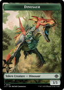 Dinosaur Token (0010) [The Lost Caverns of Ixalan Tokens] - Destination Retro