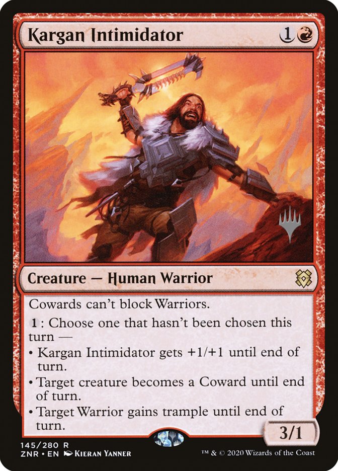 Kargan Intimidator (Promo Pack) [Zendikar Rising Promos] - Destination Retro
