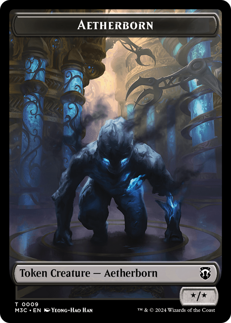 Aetherborn // Thopter Double-Sided Token [Modern Horizons 3 Commander Tokens] - Destination Retro