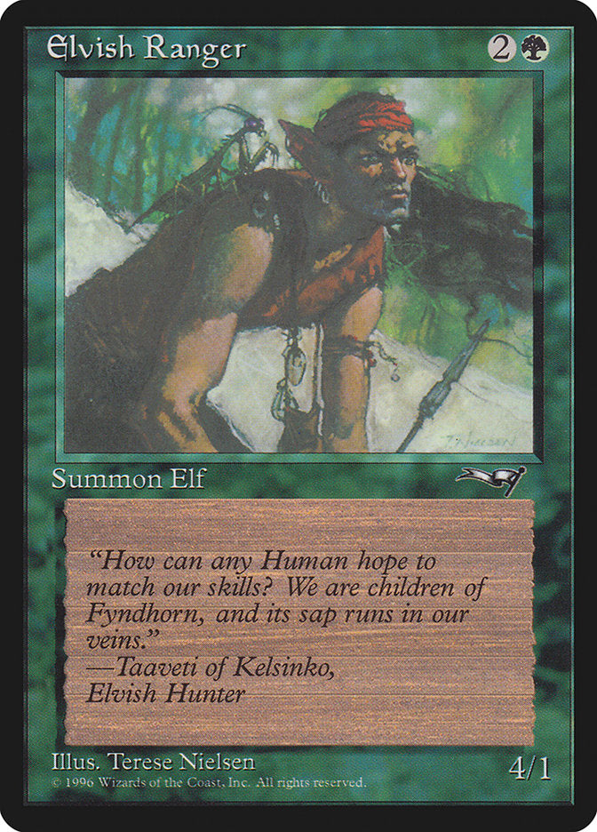 Elvish Ranger (Insect on Back) [Alliances] - Destination Retro