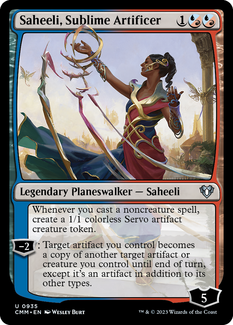 Saheeli, Sublime Artificer [Commander Masters] - Destination Retro