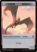 Golem (0013) // Nalaar Aetherjet Double-Sided Token [Aetherdrift Tokens] - Destination Retro