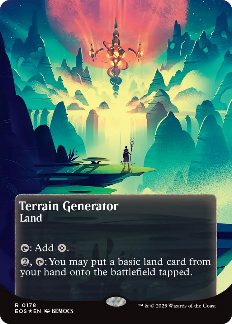 Terrain Generator (0178) (Borderless) (Galaxy Foil) [Edge of Eternities: Stellar Sights] - Destination Retro
