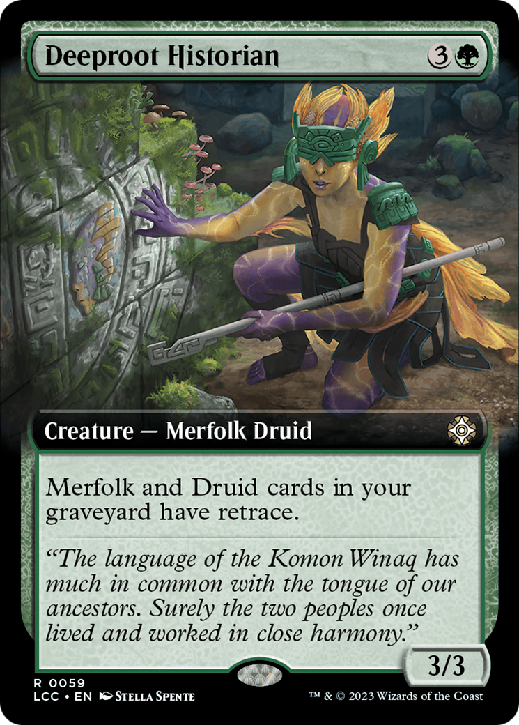 Deeproot Historian (Extended Art) [The Lost Caverns of Ixalan Commander] - Destination Retro