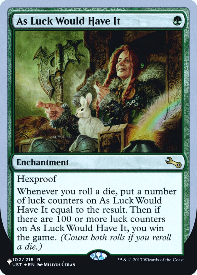 As Luck Would Have It (Unfinity Foil Edition) [The List] - Destination Retro