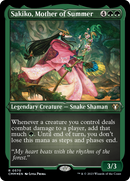 Sakiko, Mother of Summer (Foil Etched) [Commander Masters] - Destination Retro