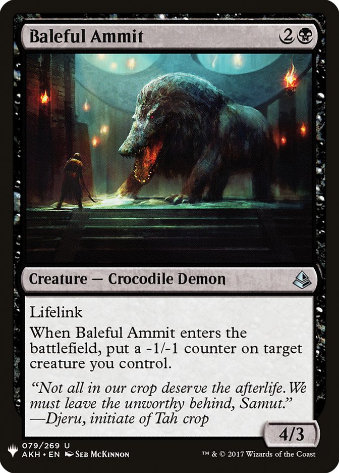 Baleful Ammit [Mystery Booster] - Destination Retro
