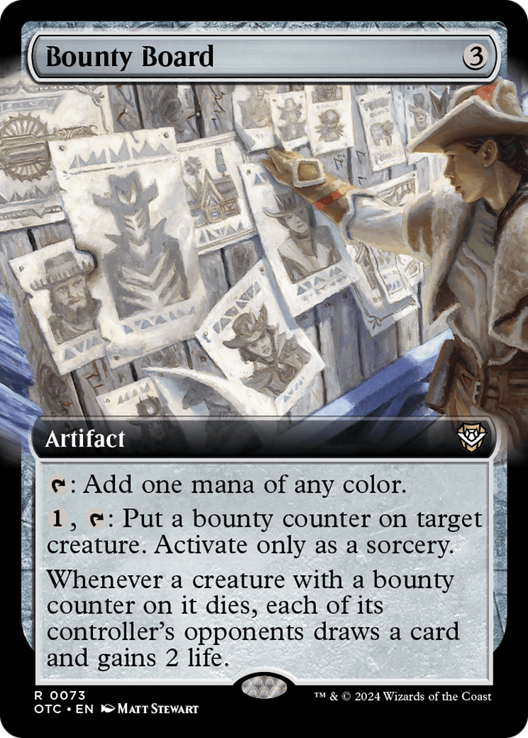 Bounty Board (Extended Art) [Outlaws of Thunder Junction Commander] - Destination Retro