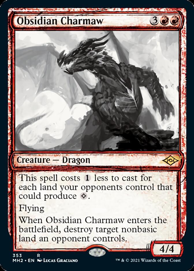 Obsidian Charmaw (Sketch) [Modern Horizons 2] - Destination Retro