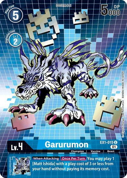 Garurumon [EX1-015] (Alternate Art) [Classic Collection] - Destination Retro