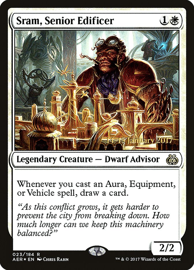 Sram, Senior Edificer [Aether Revolt Prerelease Promos] - Destination Retro