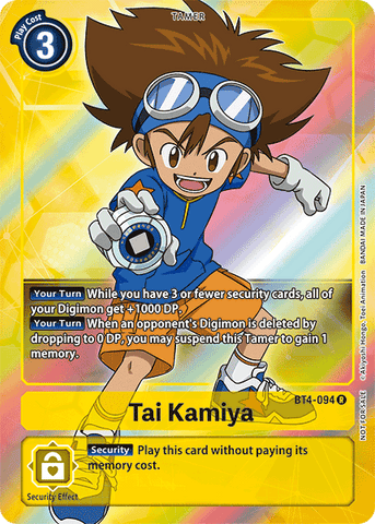 Tai Kamiya [BT4-094] (Buy-A-Box Promo) [Great Legend Promos] - Destination Retro