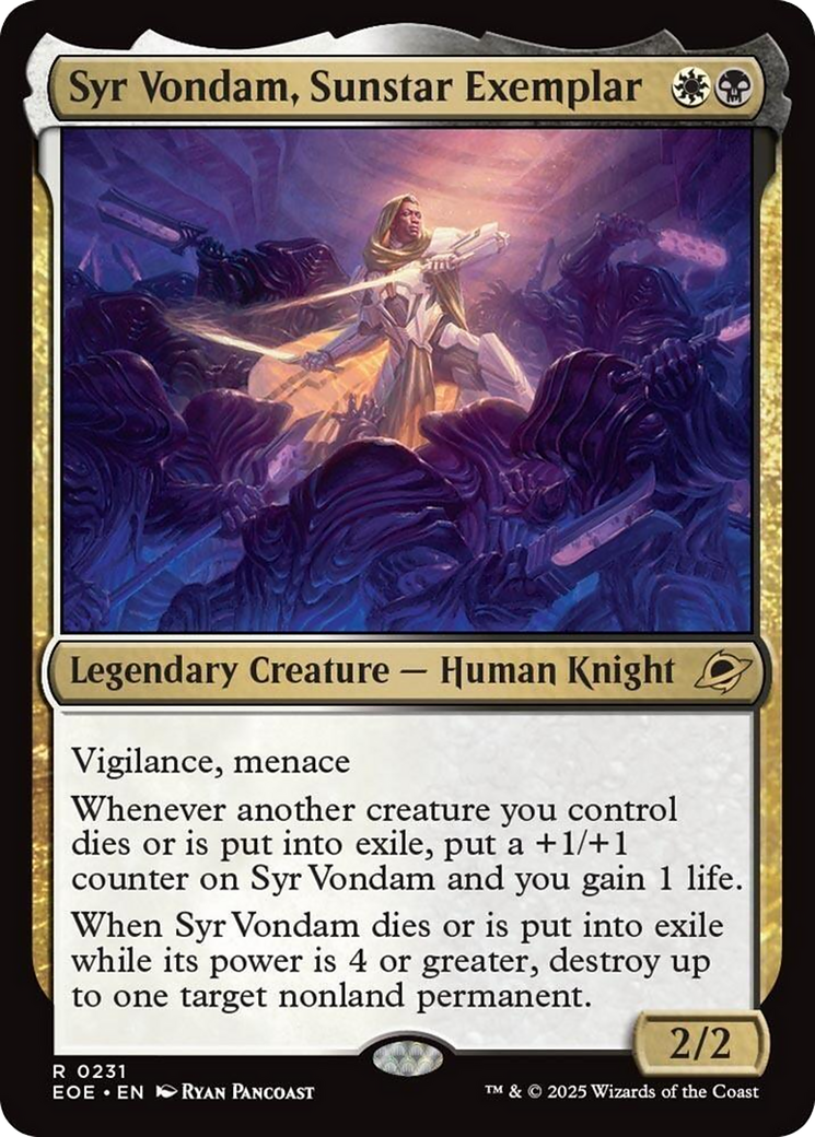 Syr Vondam, Sunstar Exemplar [Edge of Eternities] - Destination Retro