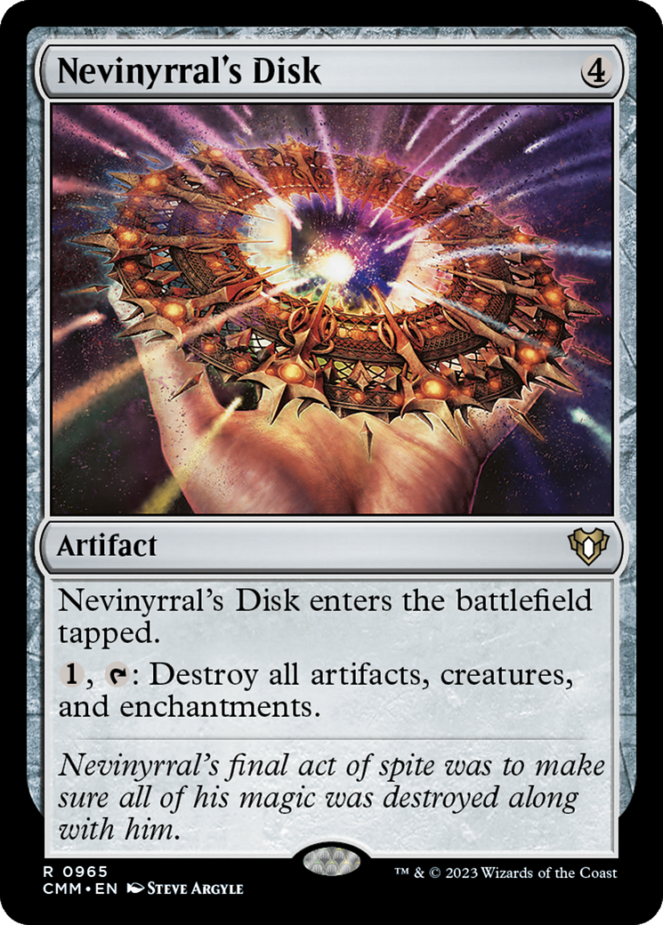 Nevinyrral's Disk [Commander Masters] - Destination Retro