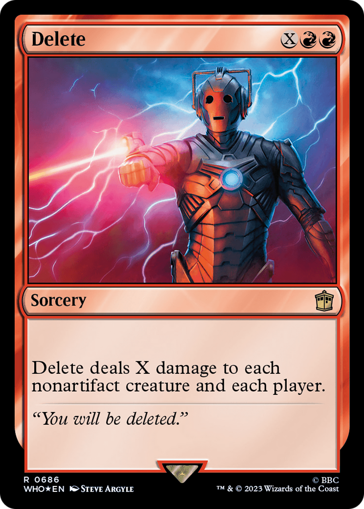 Delete (Surge Foil) [Doctor Who] - Destination Retro