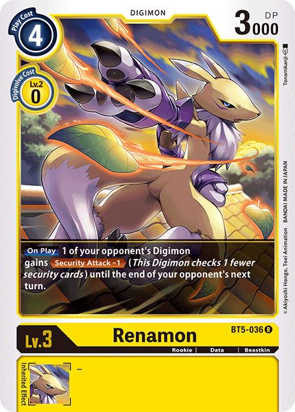 Renamon [BT5-036] [Battle of Omni] - Destination Retro