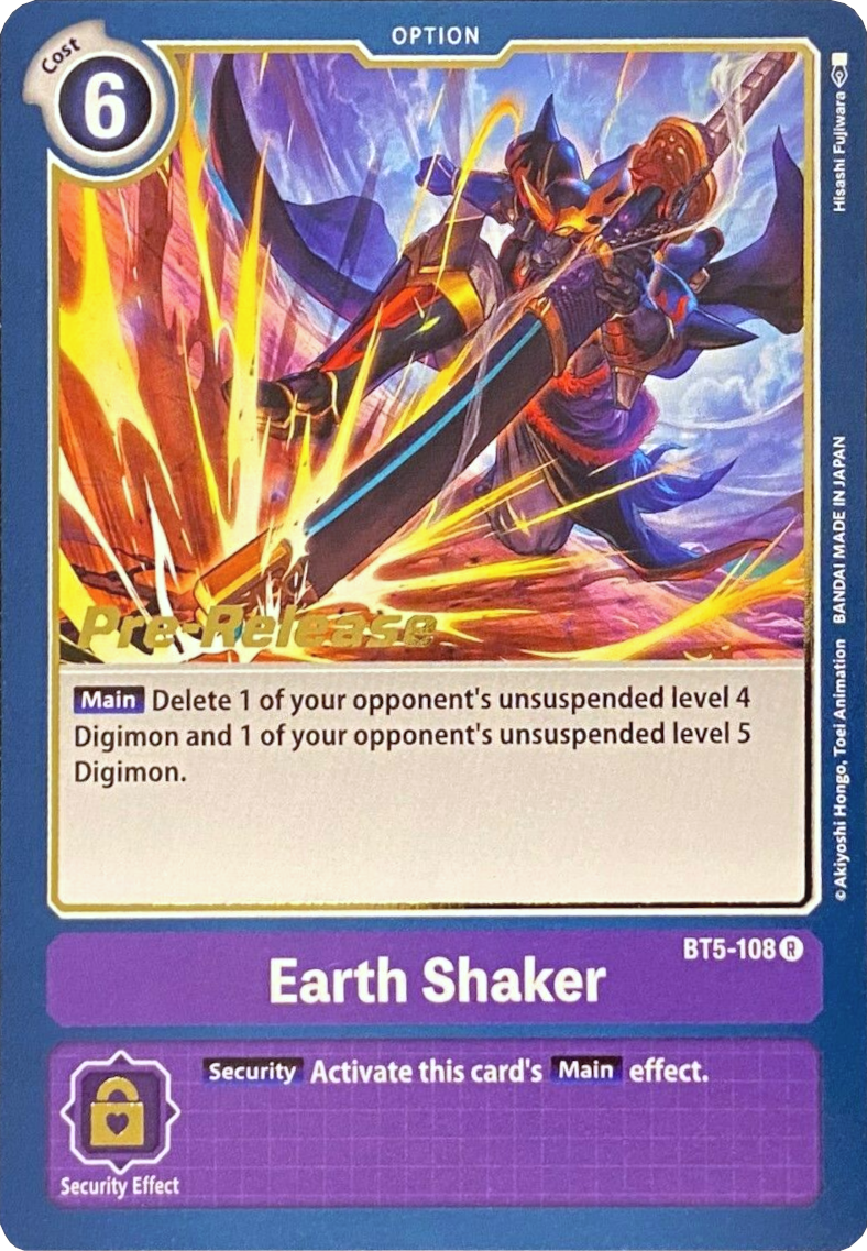 Earth Shaker [BT5-108] [Battle of Omni Pre-Release Promos] - Destination Retro