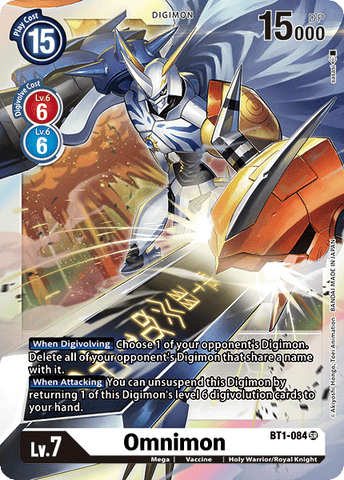 Omnimon [BT1-084] [Release Special Booster Ver.1.0] - Destination Retro
