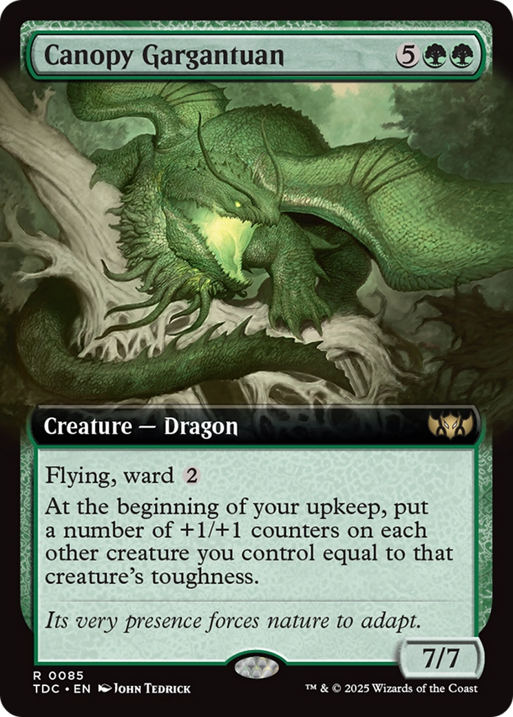 Canopy Gargantuan (Extended Art) [Tarkir: Dragonstorm Commander] - Destination Retro