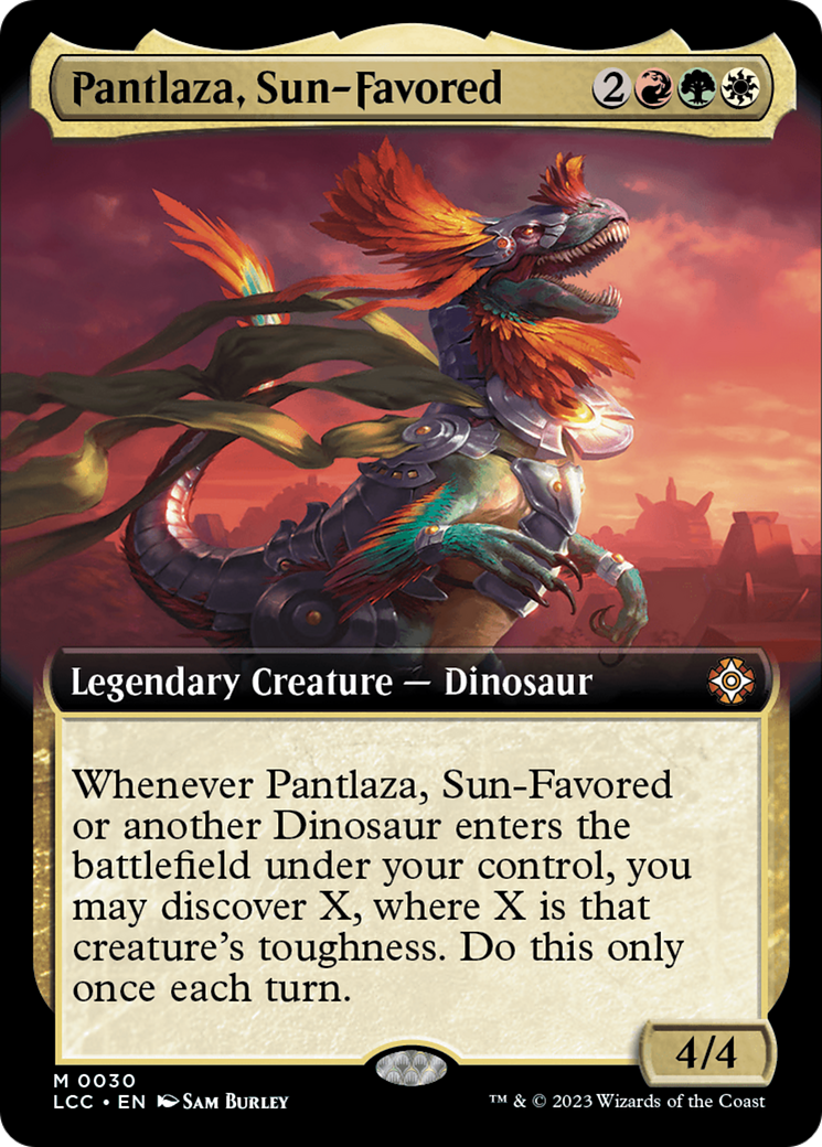 Pantlaza, Sun-Favored (Extended Art) [The Lost Caverns of Ixalan Commander] - Destination Retro