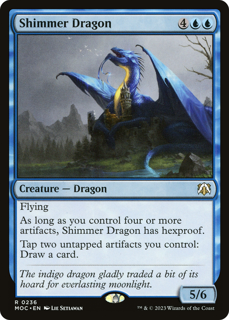 Shimmer Dragon [March of the Machine Commander] - Destination Retro