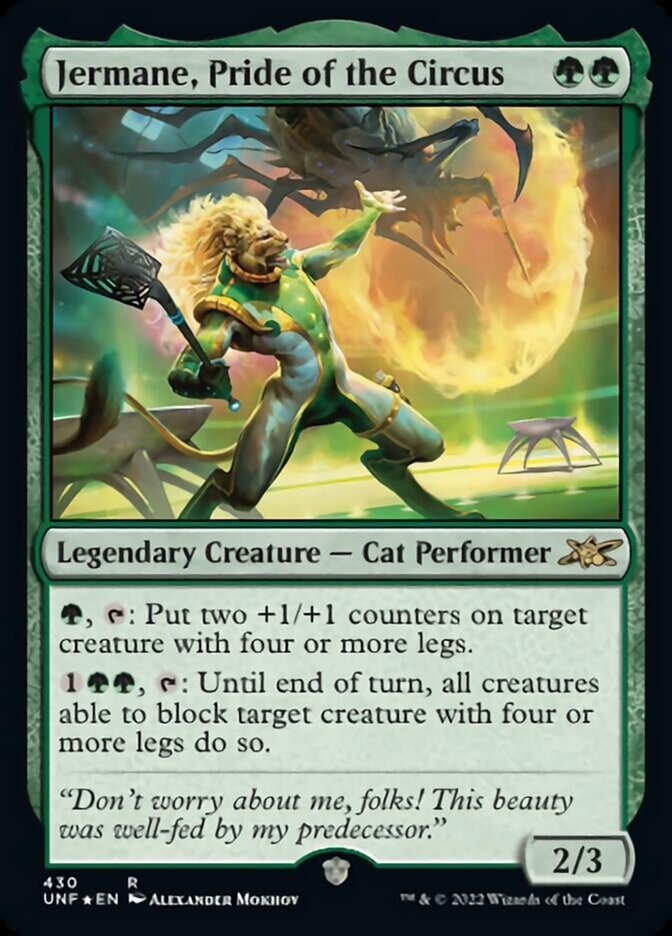 Jermane, Pride of the Circus (Galaxy Foil) [Unfinity] - Destination Retro