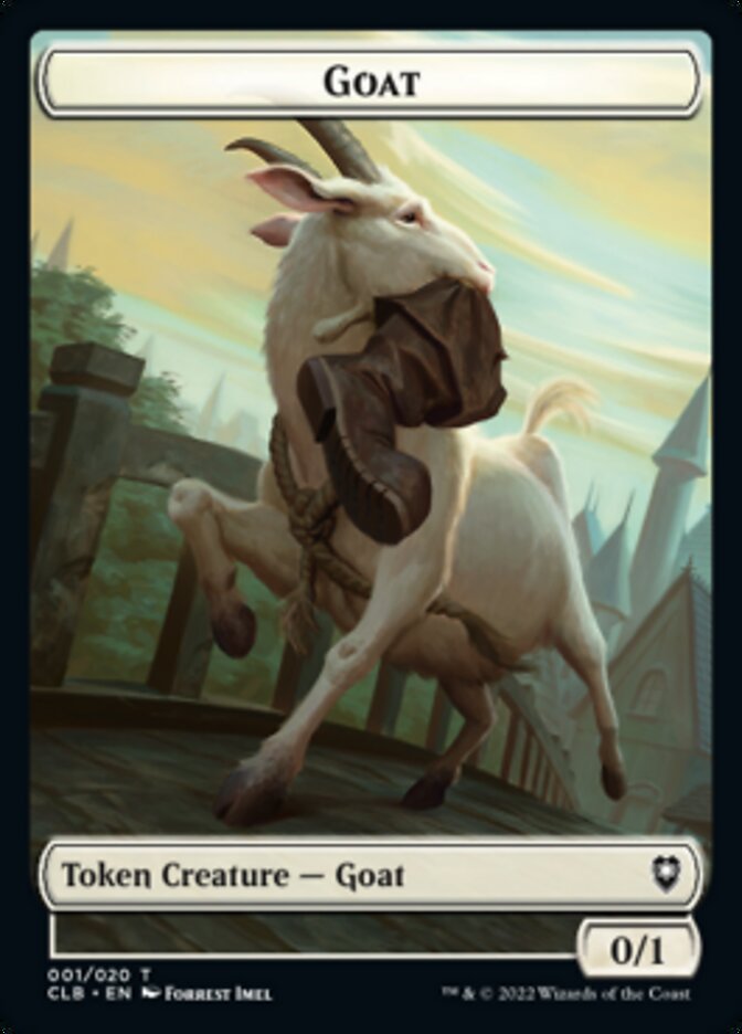 Goat Token [Commander Legends: Battle for Baldur's Gate Tokens] - Destination Retro