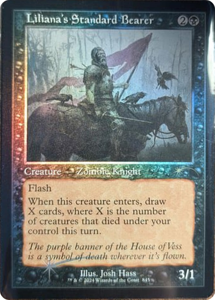 Liliana's Standard Bearer (Retro Frame) [Secret Lair Drop Series] - Destination Retro