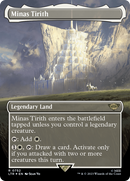 Minas Tirith (Borderless) (Surge Foil) [The Lord of the Rings: Tales of Middle-Earth] - Destination Retro
