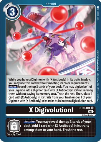 X-Digivolution [BT9-104] [X Record] - Destination Retro