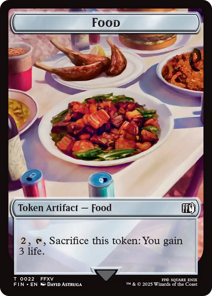 Hero (0005) // Food Double-Sided Token [FINAL FANTASY Tokens] - Destination Retro