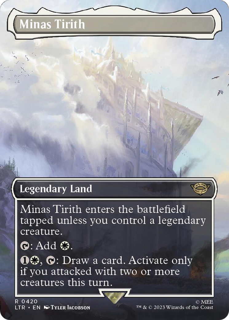 Minas Tirith (Borderless Alternate Art) (420) [The Lord of the Rings: Tales of Middle-Earth] - Destination Retro