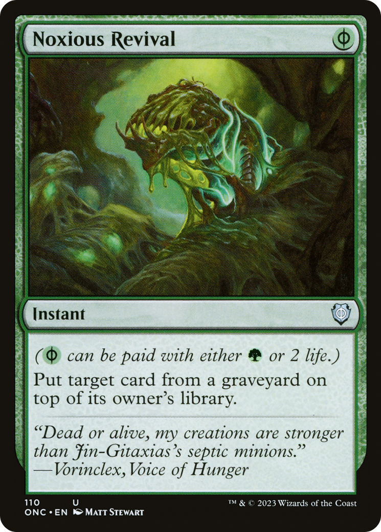 Noxious Revival [Phyrexia: All Will Be One Commander] - Destination Retro