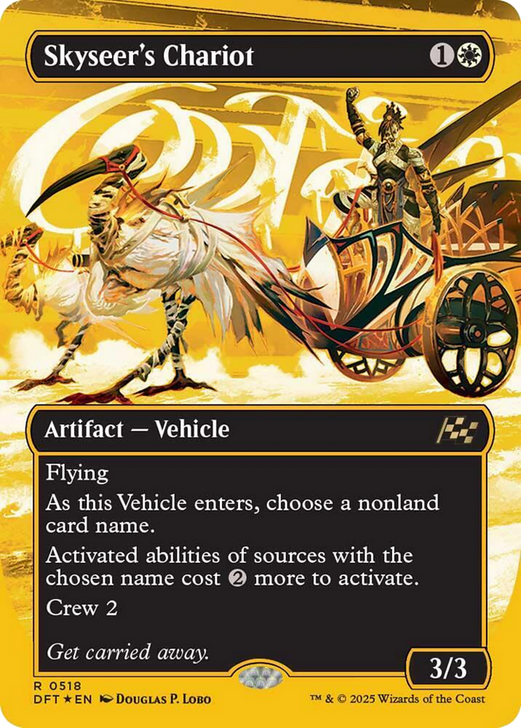 Skyseer's Chariot (Borderless) (First-Place Foil) [Aetherdrift] - Destination Retro