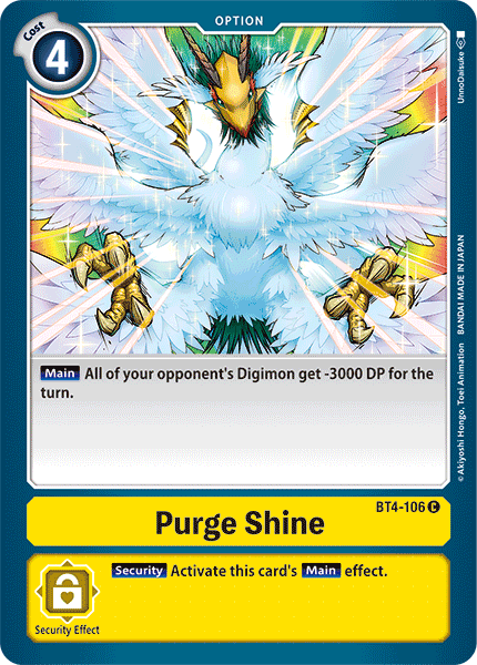 Purge Shine [BT4-106] [Great Legend] - Destination Retro