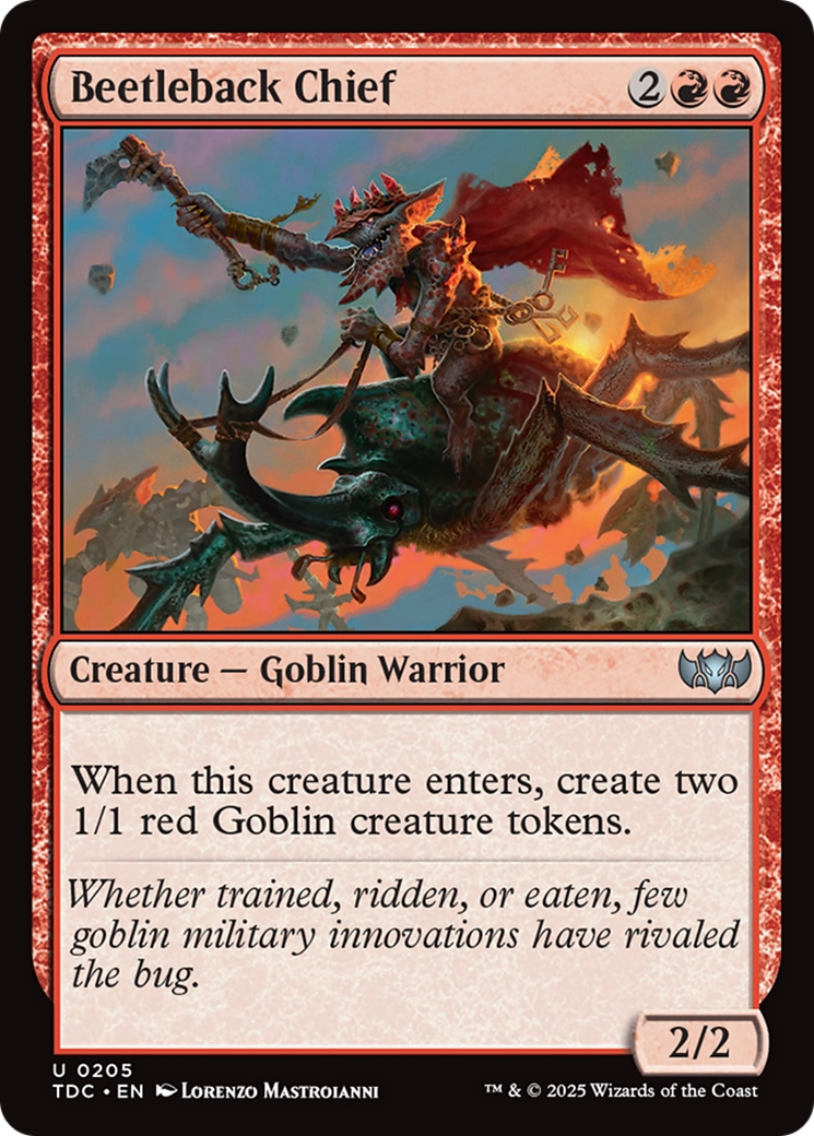 Beetleback Chief [Tarkir: Dragonstorm Commander] - Destination Retro