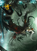 Vraan, Executioner Thane Art Card (Gold-Stamped Signature) [Phyrexia: All Will Be One Art Series] - Destination Retro