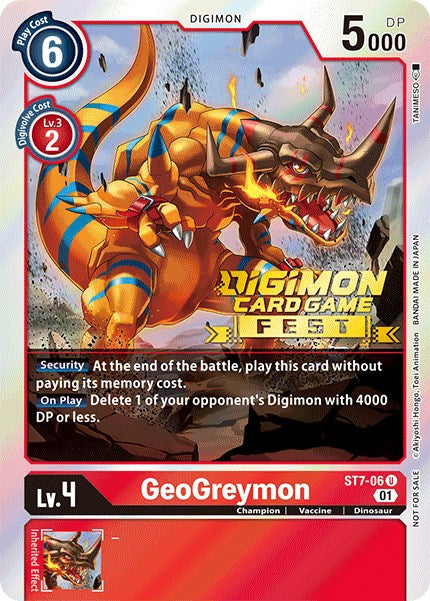 GeoGreymon [ST7-06] (Digimon Card Game Fest 2022) [Starter Deck: Gallantmon Promos] - Destination Retro