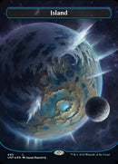 Island (492) (Orbital Space-ic Land) (Galaxy Foil) [Unfinity] - Destination Retro