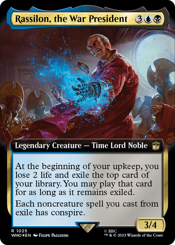 Rassilon, the War President (Extended Art) (Surge Foil) [Doctor Who] - Destination Retro
