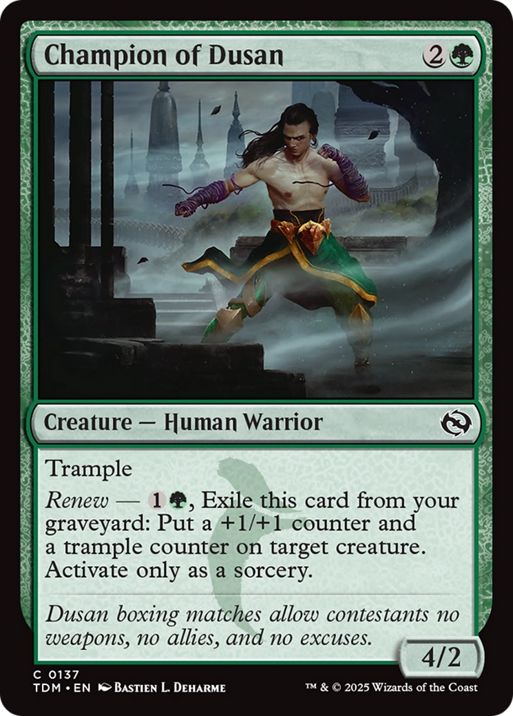 Champion of Dusan [Tarkir: Dragonstorm] - Destination Retro