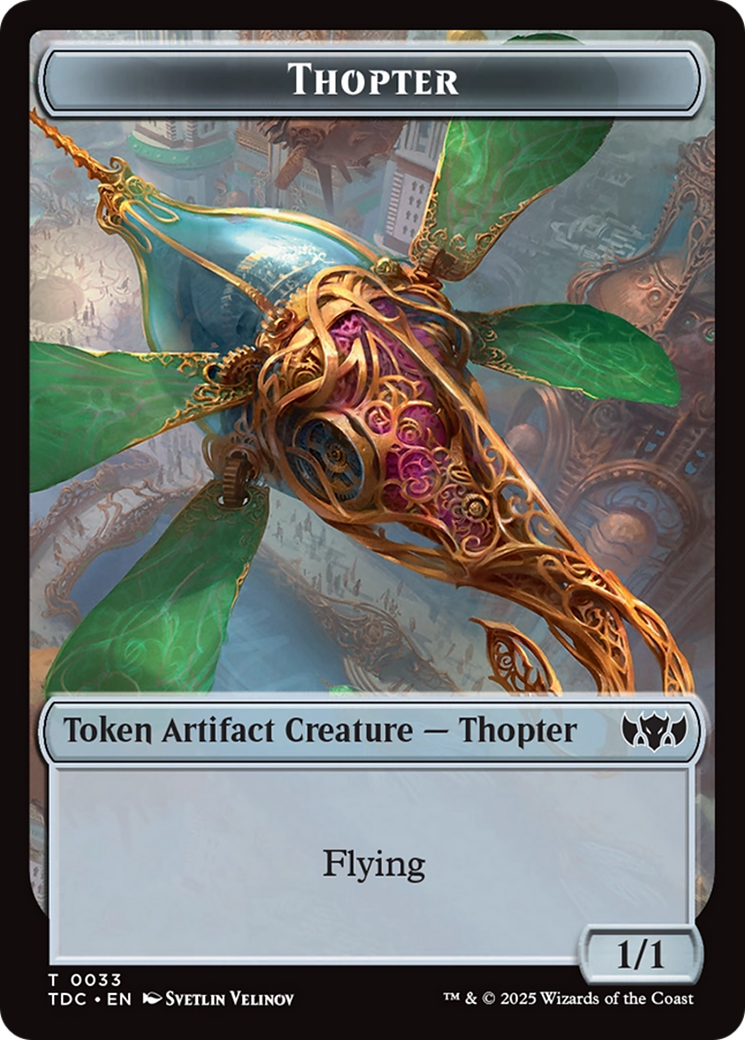 Thopter // Bird Double-Sided Token [Tarkir: Dragonstorm Commander Tokens] - Destination Retro