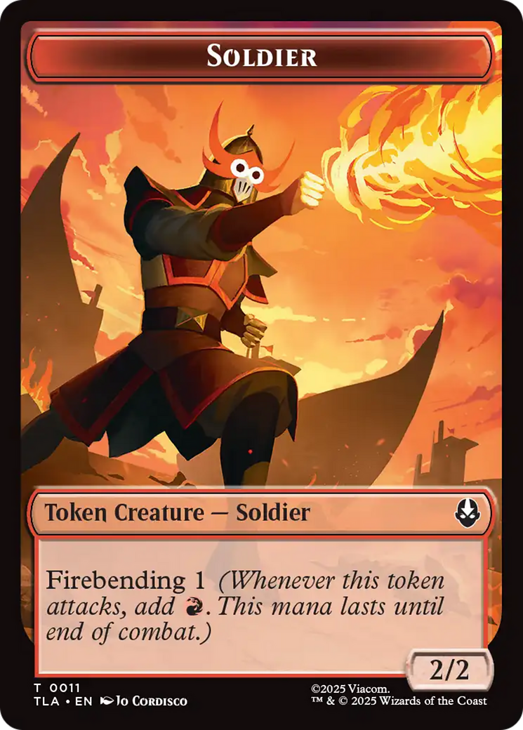 Ally (0008) // Soldier (0002) Double-Sided Token [Avatar: The Last Airbender Tokens] - Destination Retro