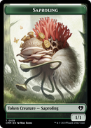 Saproling // Dragon (0021) Double-Sided Token [Commander Masters Tokens] - Destination Retro