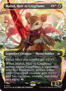 Mabel, Heir to Cragflame (Borderless) (Raised Foil) [Bloomburrow] - Destination Retro