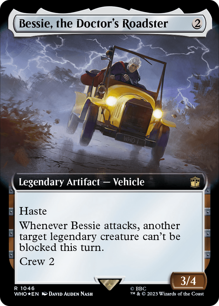 Bessie, the Doctor's Roadster (Extended Art) (Surge Foil) [Doctor Who] - Destination Retro