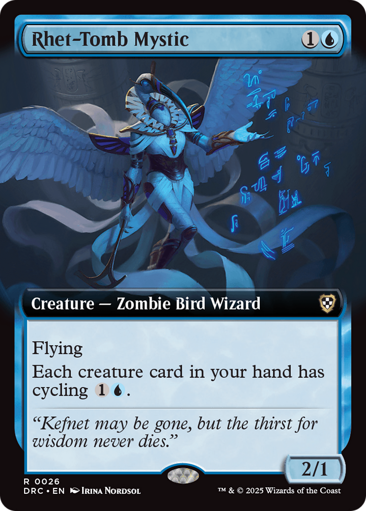 Rhet-Tomb Mystic (Extended Art) [Aetherdrift Commander] - Destination Retro