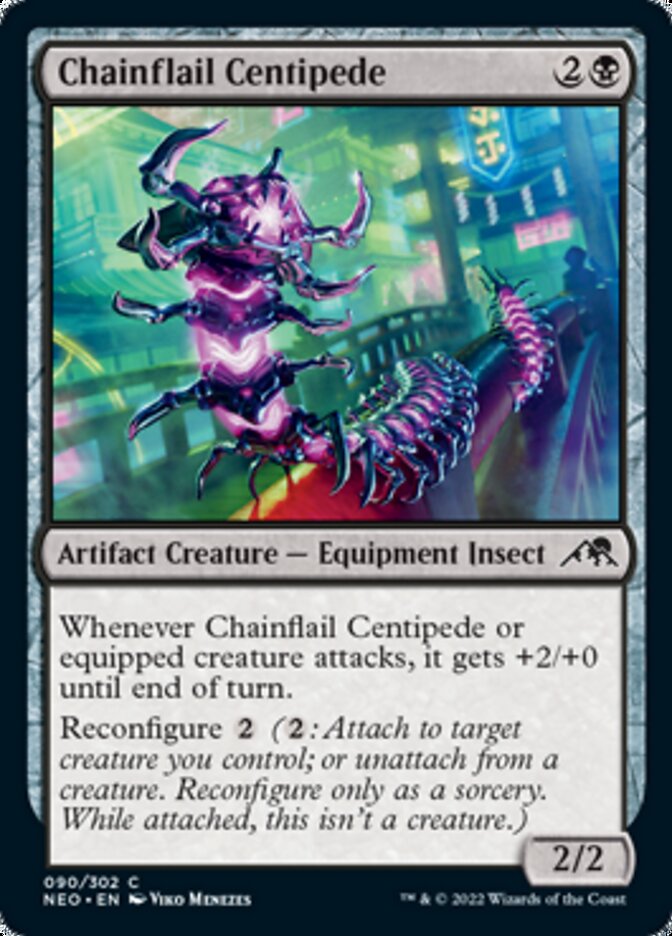 Chainflail Centipede [Kamigawa: Neon Dynasty] - Destination Retro