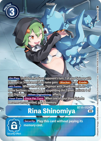 Rina Shinomiya [BT11-112] (Alternate Art) [Dimensional Phase] - Destination Retro